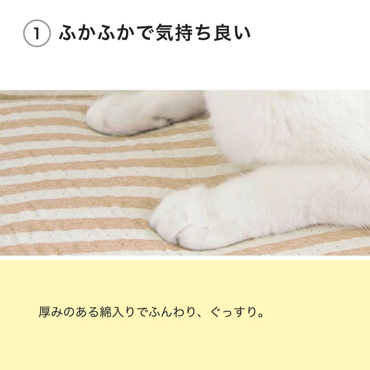 猫専用の座布団・M。ケージ内マットやベッドにおすすめ