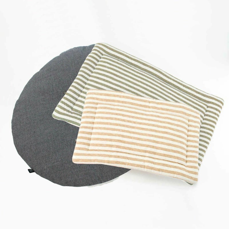 オーガニックコットン使用のリバーシブルマット猫用マットおざぶスクエアM