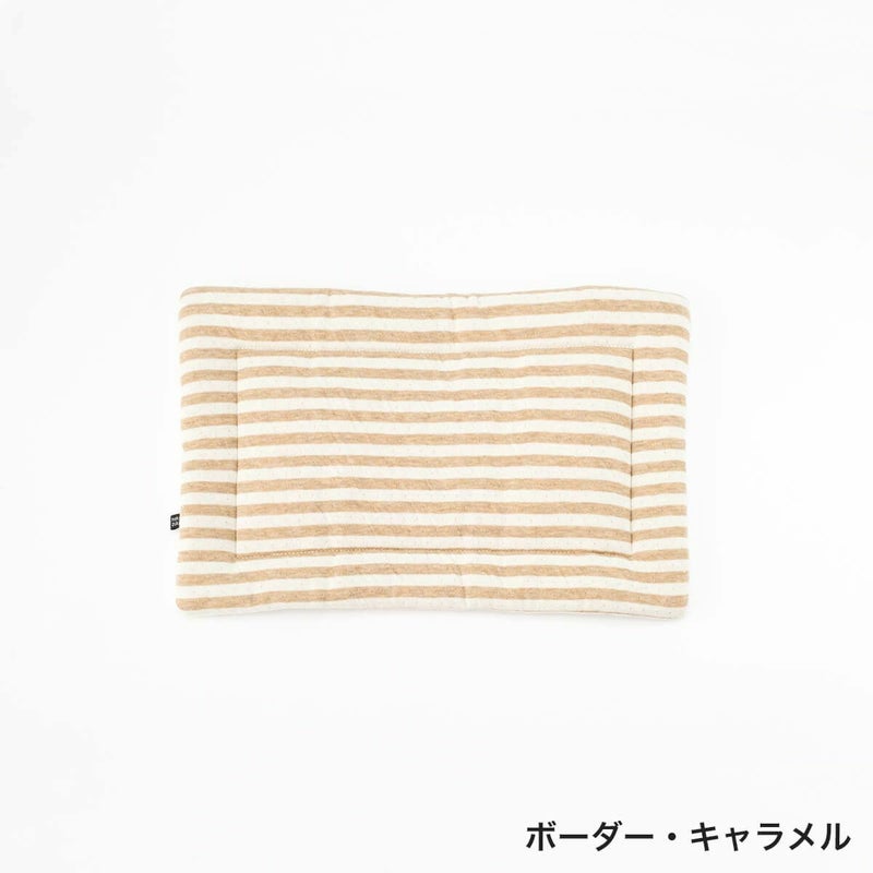 オーガニックコットン使用のリバーシブルマット猫用マットおざぶスクエアS