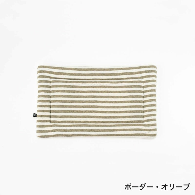 オーガニックコットン使用のリバーシブルマット猫用マットおざぶスクエアS