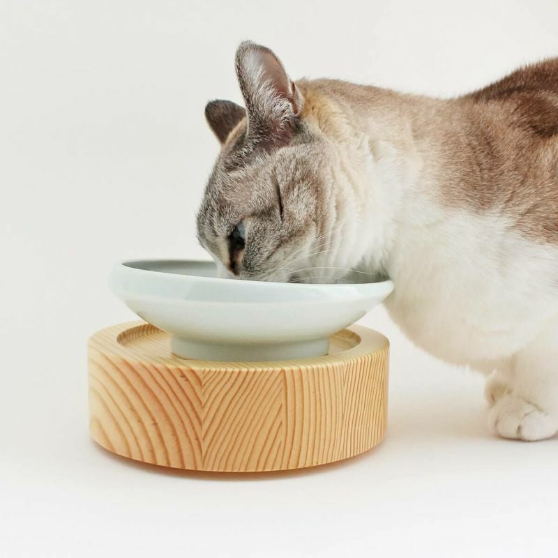 テレビで紹介】猫さんがご飯を吐く対策。高さ調整可の餌台 まんま台