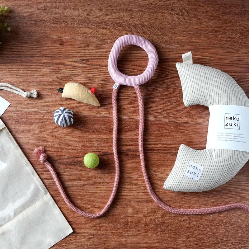 ネコが喜ぶおもちゃセット。ねこずきけりけり付おもちゃ5点セット