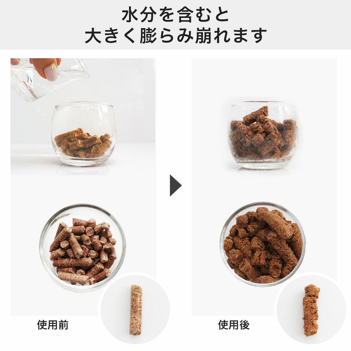 お試し価格・送料無料！猫の健康が心配な方へ。無添加でおすすめの猫砂2.5L