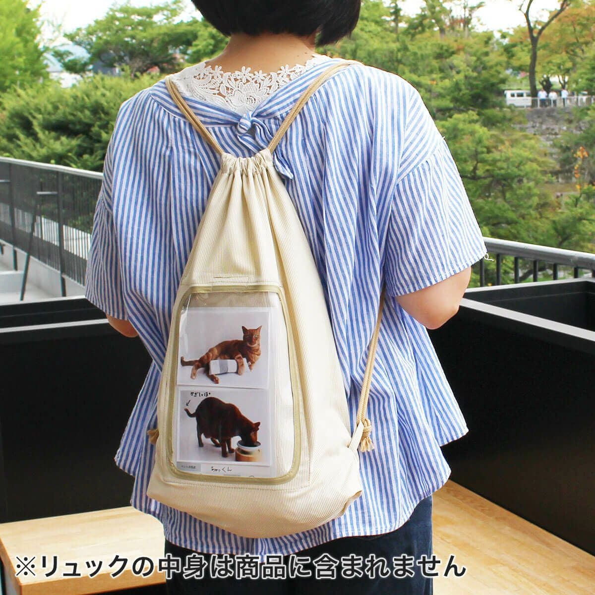 猫の防災グッズを入れるリュック単品。猫用品専門店おすすめ