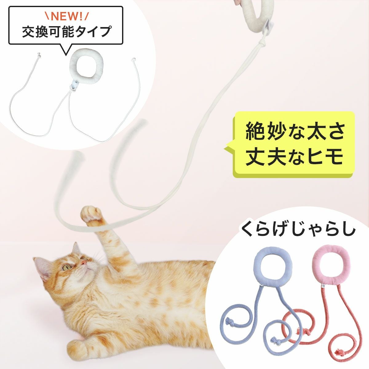 ネコさんの夏のおすすめグッズ：くらげじゃらし