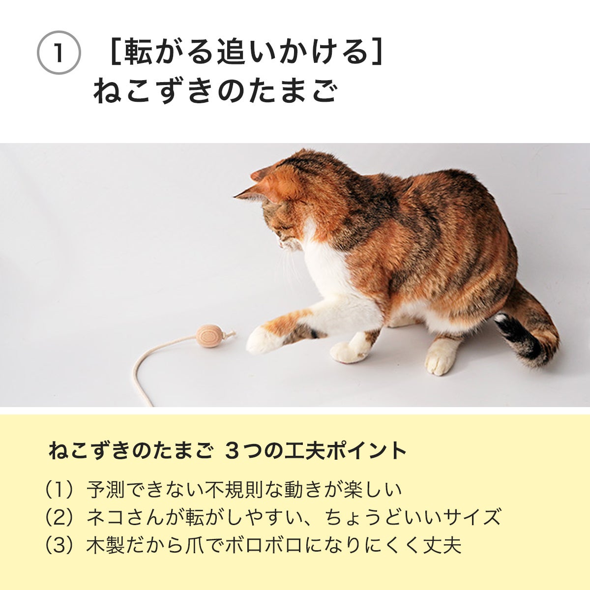 人気の猫おもちゃ2点セット。ボール＋猫じゃらし！日本製でギフトに