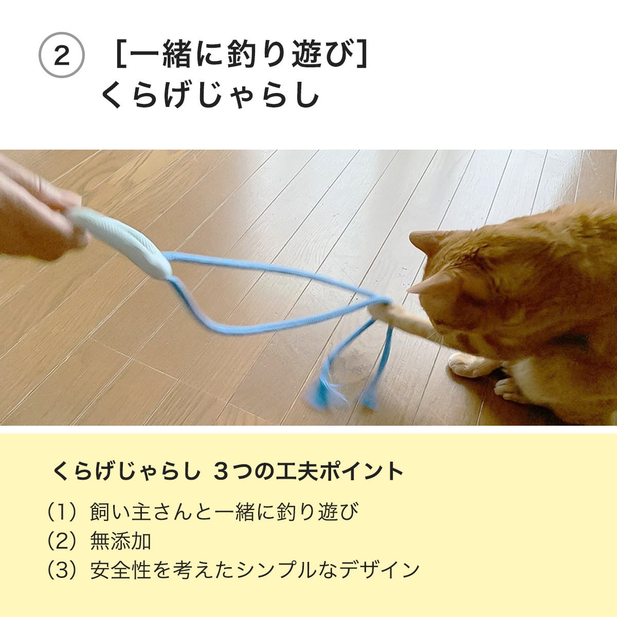 人気の猫おもちゃ2点セット。ボール＋猫じゃらし！日本製でギフトに